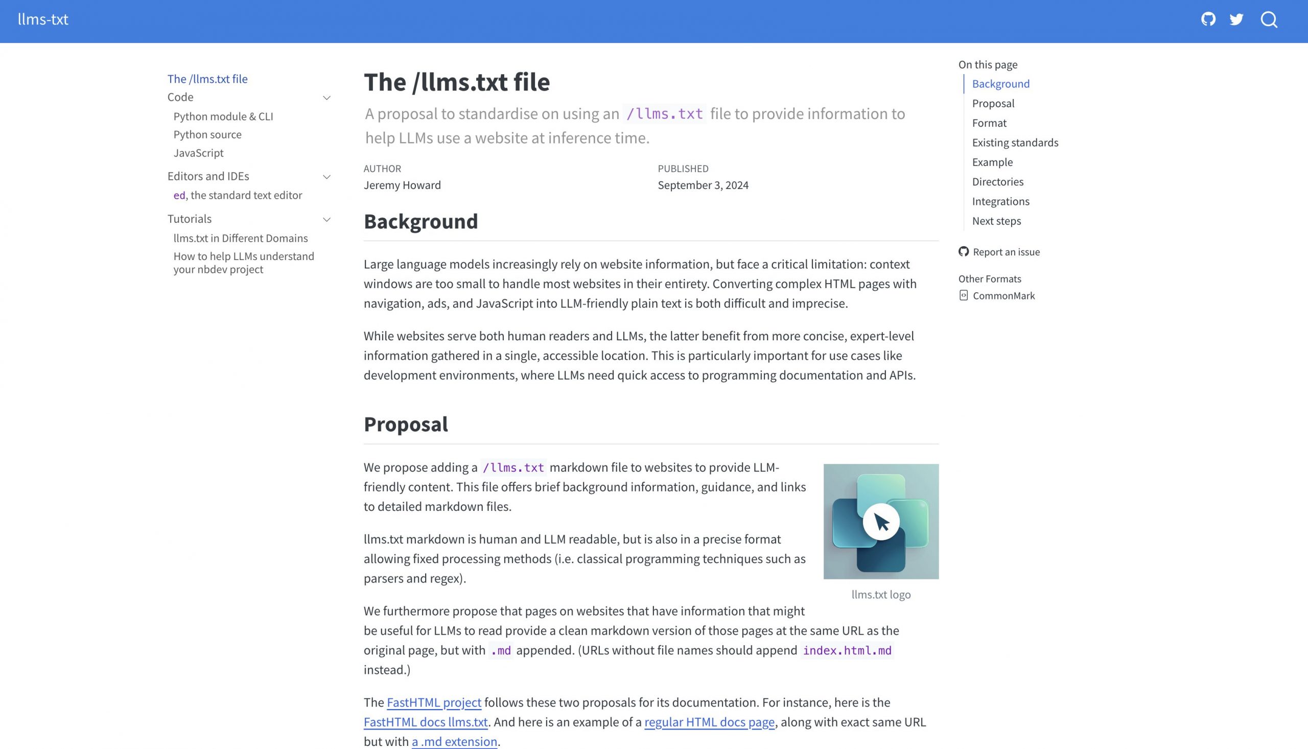 https://llmstxt.org/ llms.txt 사진